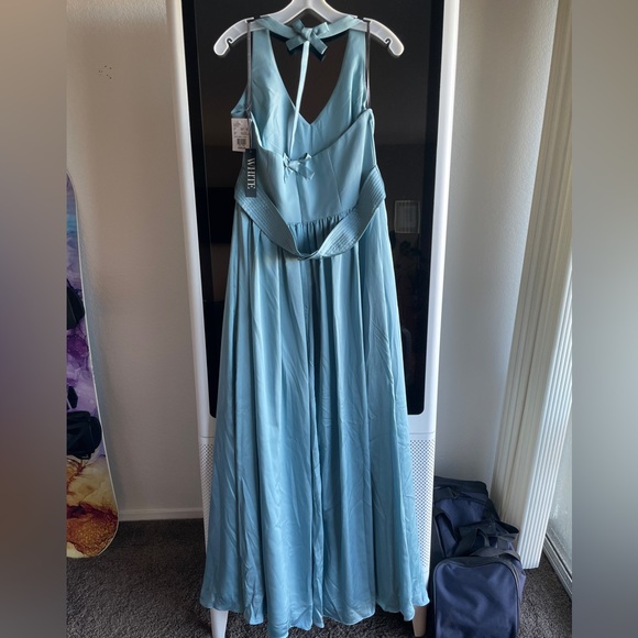 White by Vera Wang Dresses Dusty Blue Bridesmaid Dress From Davids